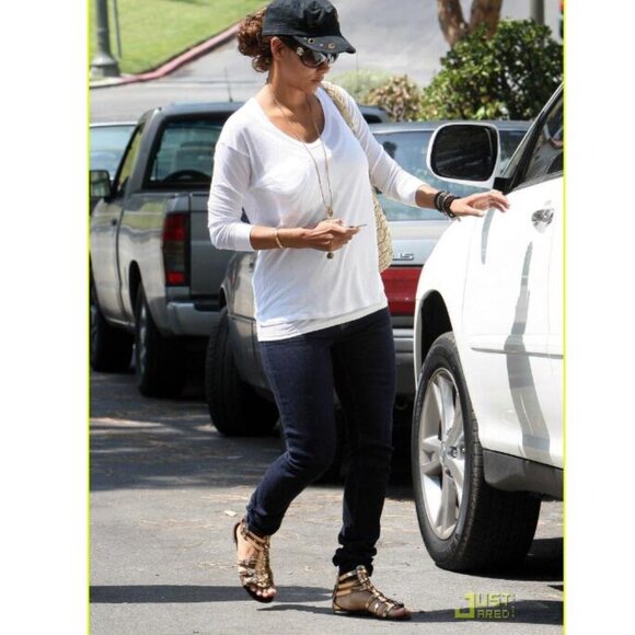 Giuseppe Zanotti Leather Gladiator Sandals in Rose Gold, Size 38.5 - Picture 16 of 16